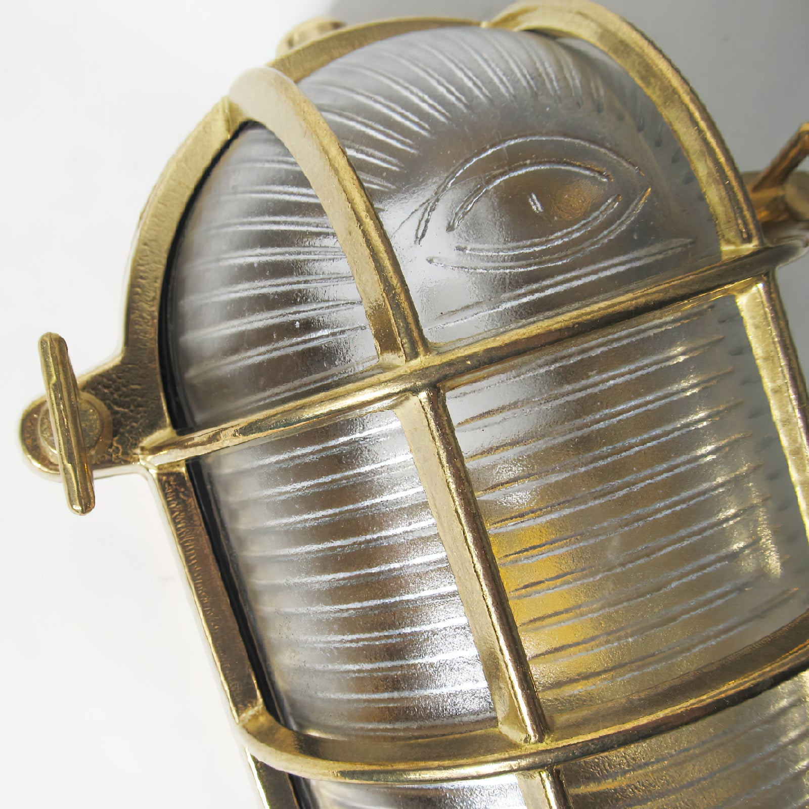 Erthearis Vintage Brass Bunker Metal Sconce Wall Lamp - Lamp Copper