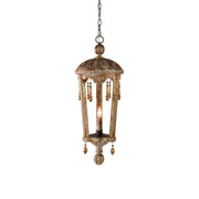 Nylire Individual Creativity Woodcarving Lantern Pendant Lamp - Lamp Copper