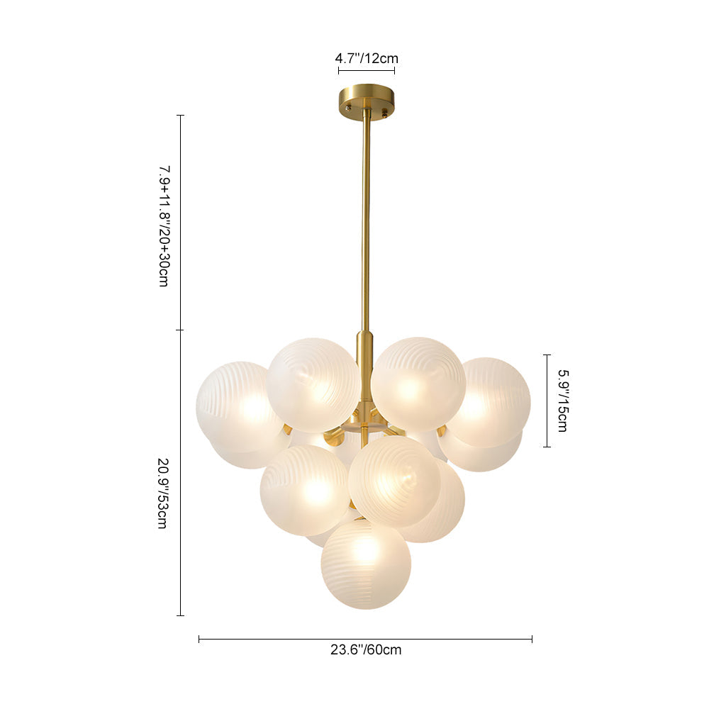 Nimbu Individual Creativity Glass Chandelier