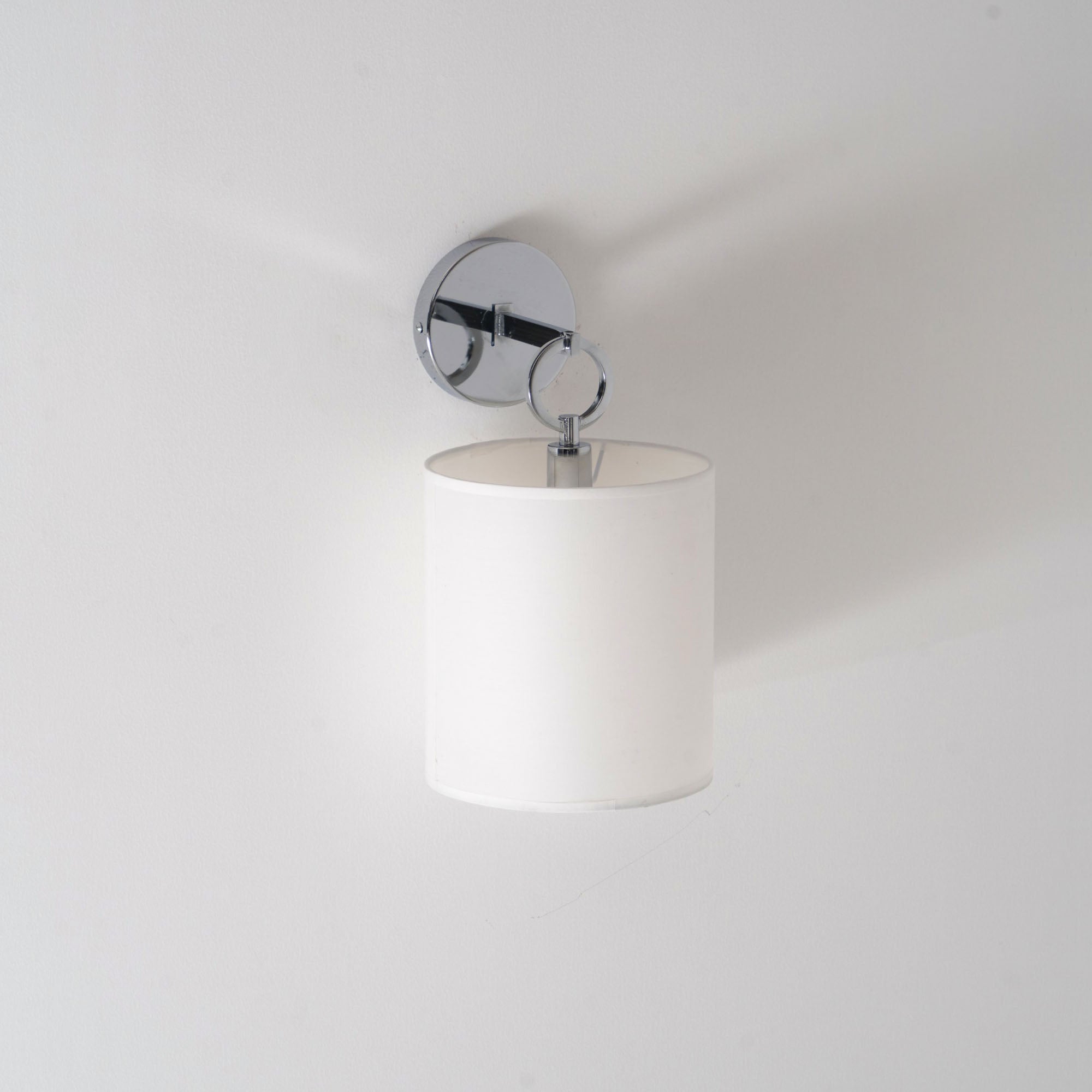 Cotheor Modern Minimalist Circle Brass Fabric Sconce Wall Lamp - Lamp Copper