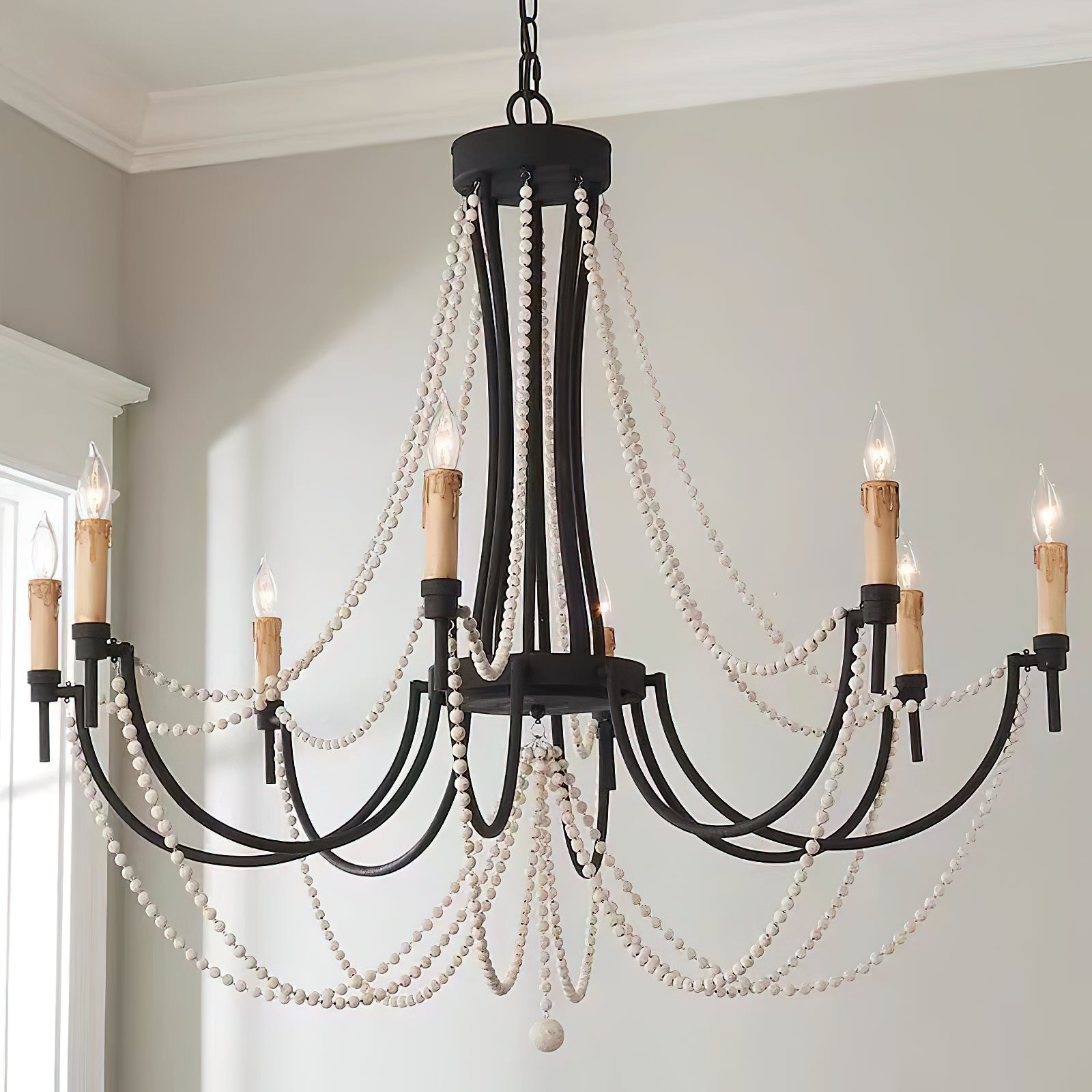 Nyraeyra Vintage Industrial Percy Metal Chandelier - Lamp Copper