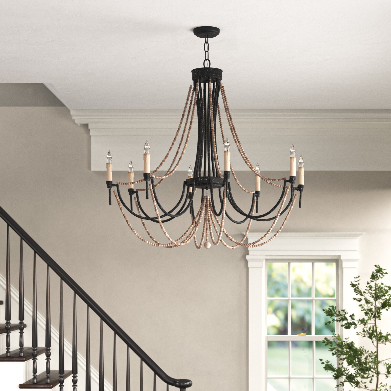 Nyraeyra Vintage Industrial Percy Metal Chandelier - Lamp Copper
