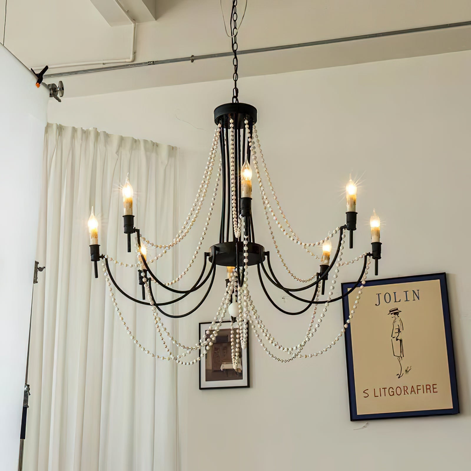 Nyraeyra Vintage Industrial Percy Metal Chandelier - Lamp Copper