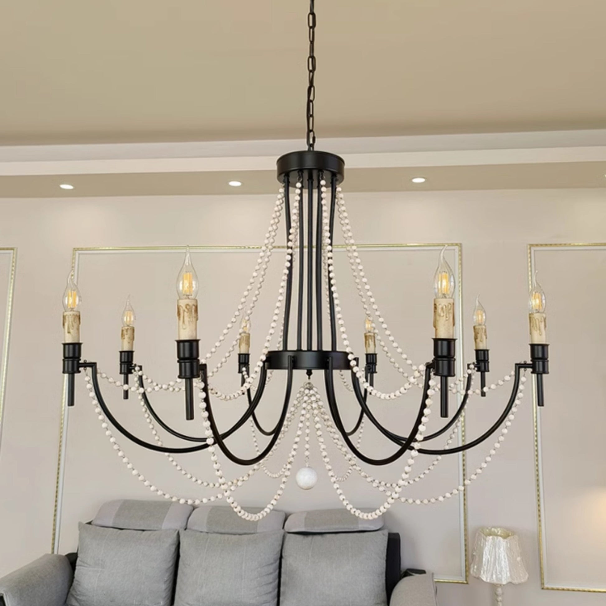 Nyraeyra Vintage Industrial Percy Metal Chandelier - Lamp Copper