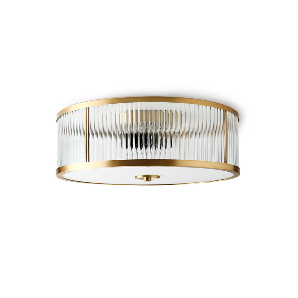 Avvynila Modern Minimalist Brass Glass CeIling Lamp - Lamp Copper