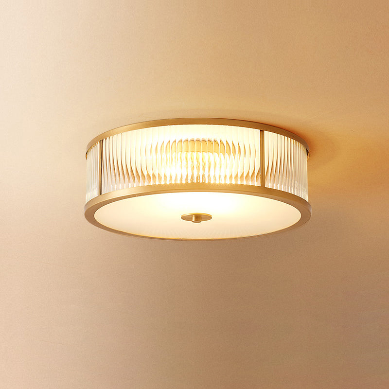 Avvynila Modern Minimalist Brass Glass CeIling Lamp - Lamp Copper