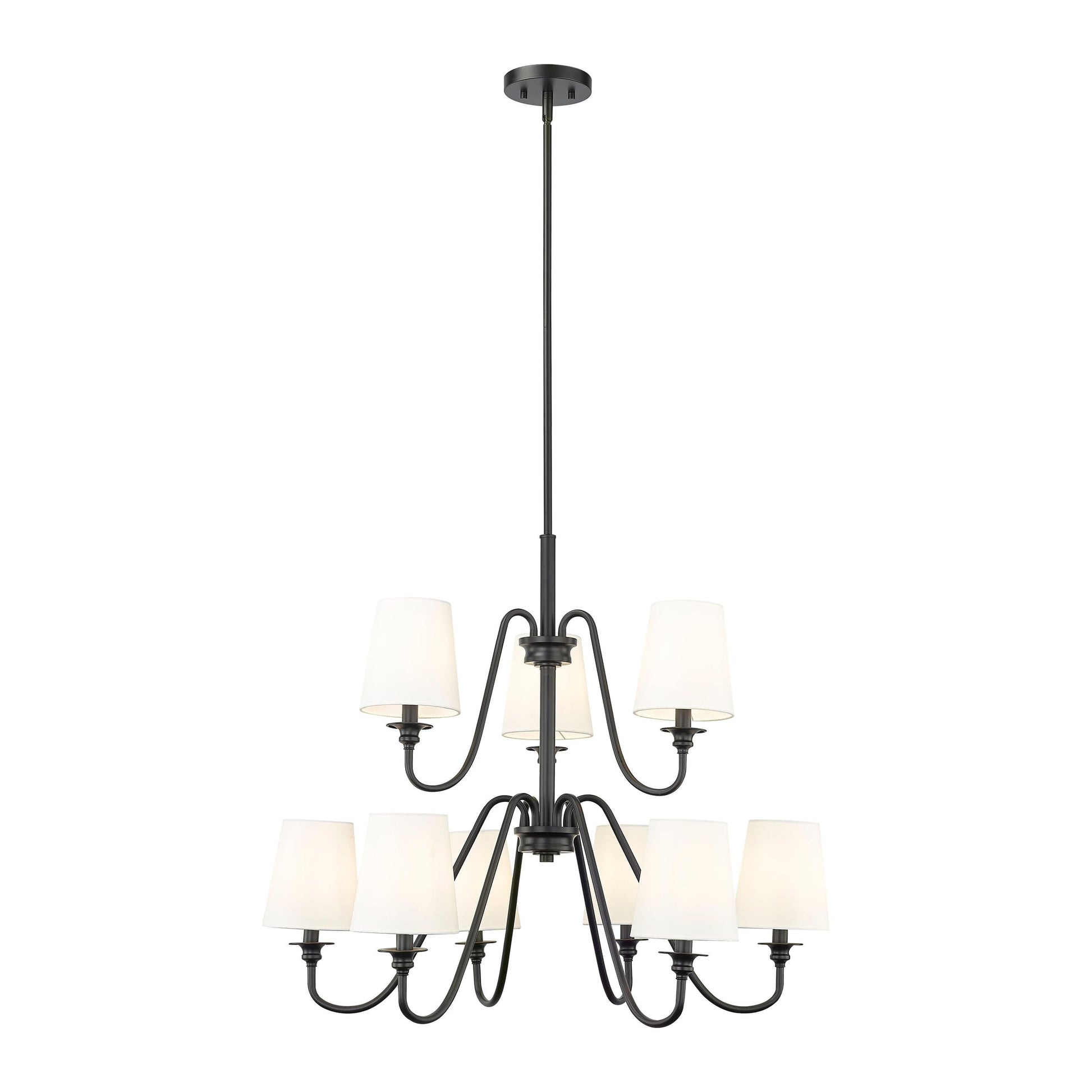 Vavenus Vintage Industrial Brass Fabric Chandelier - Lamp Copper