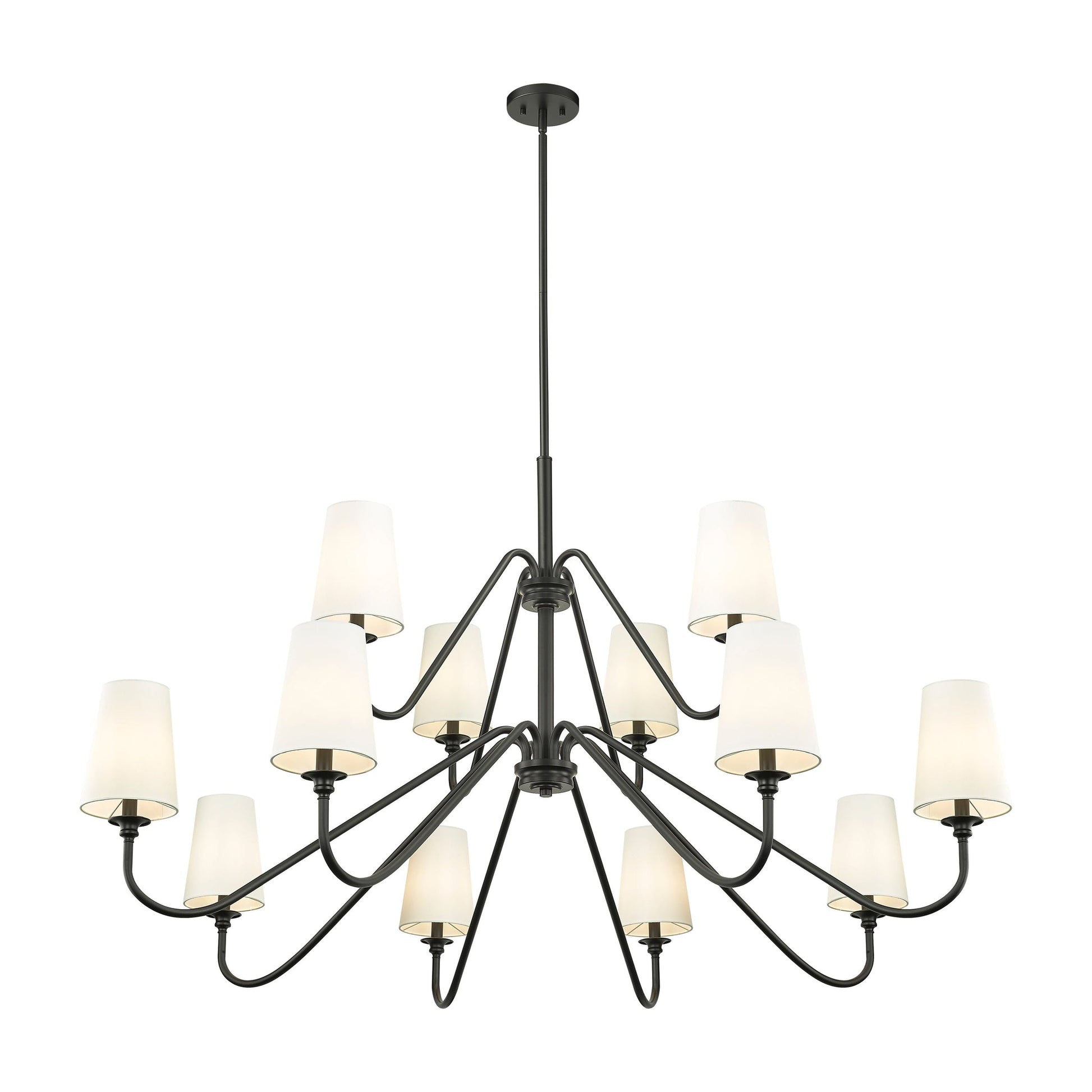 Vavenus Vintage Industrial Brass Fabric Chandelier - Lamp Copper