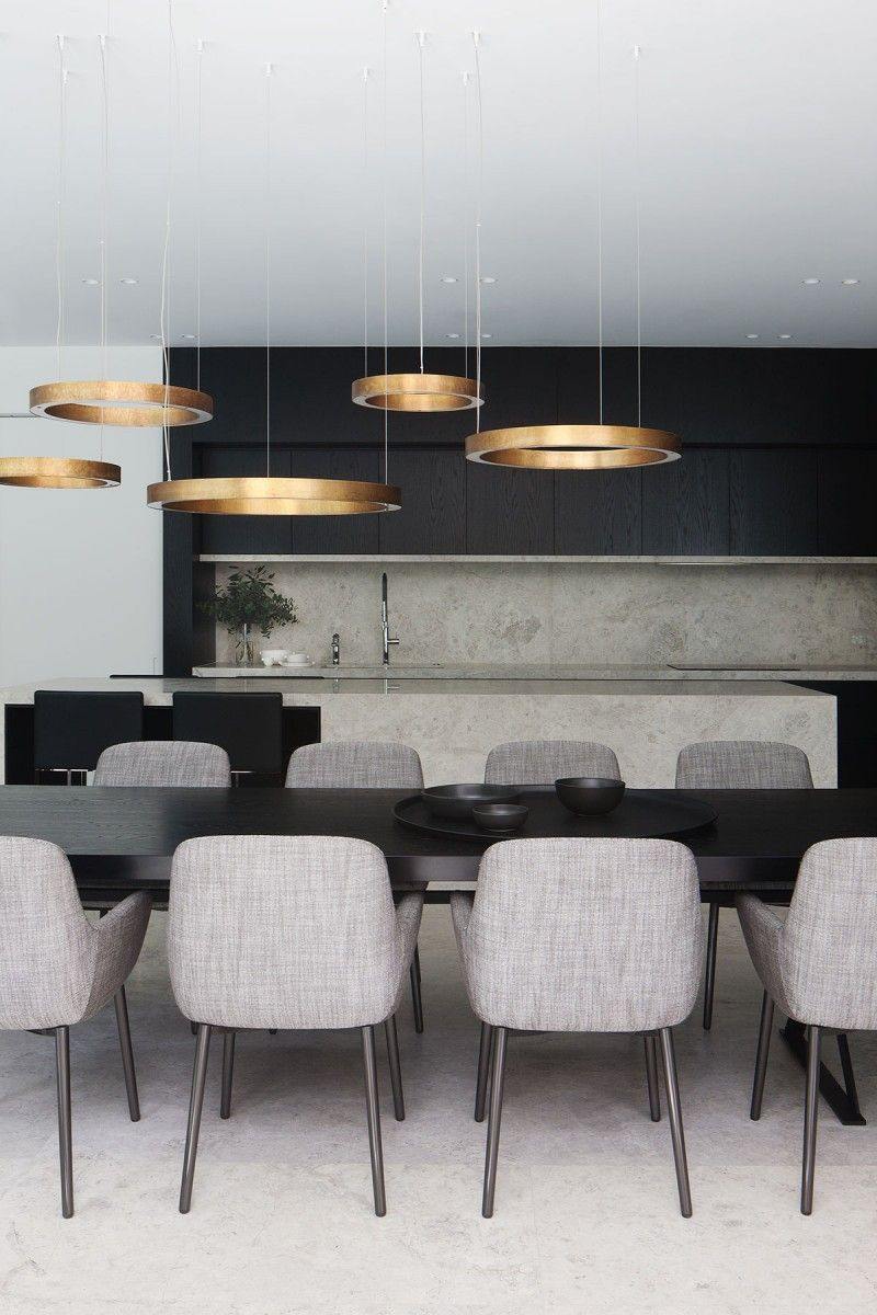 Nymiran Modern Minimalist Metal Acrylic Chandelier - Lamp Copper