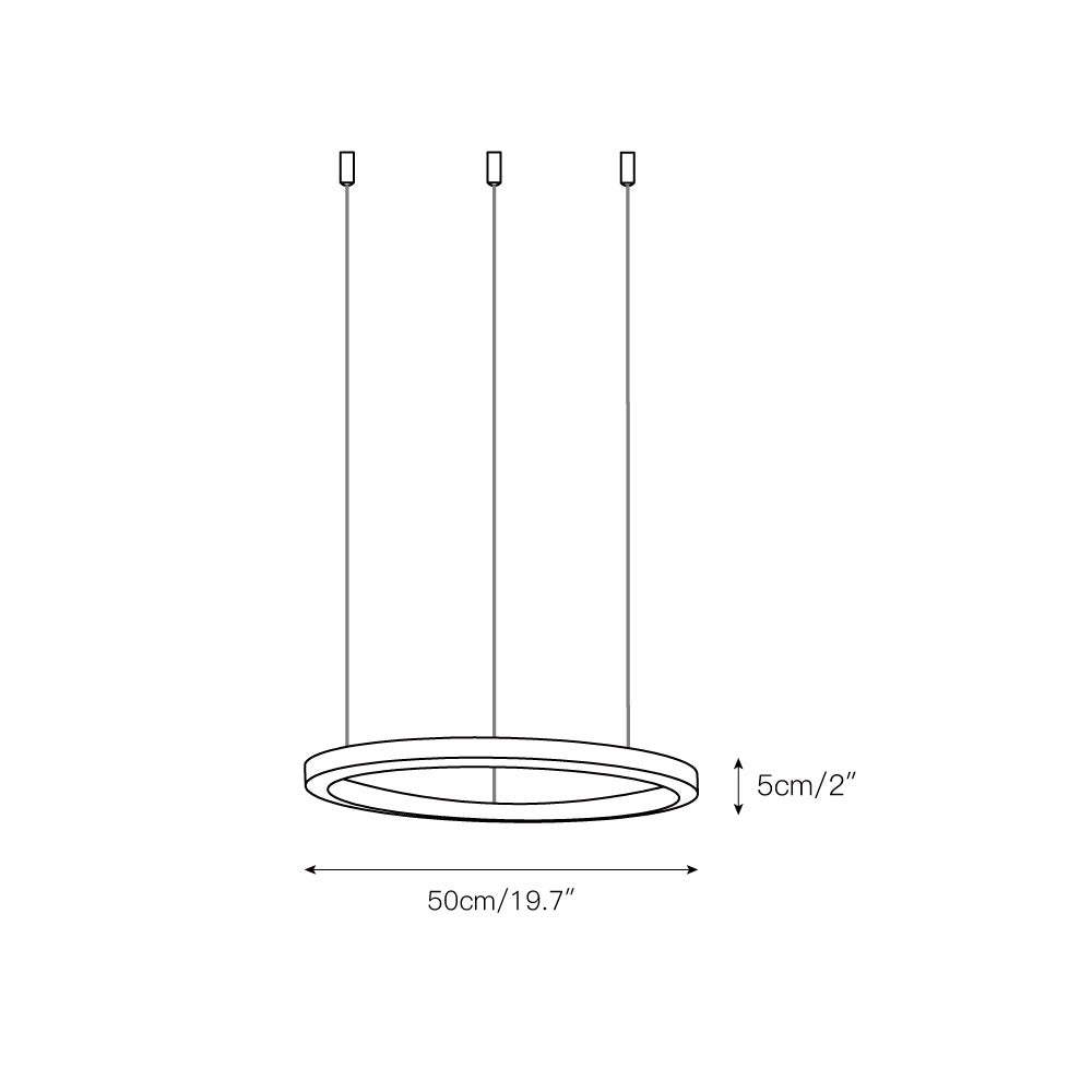 Nymiran Modern Minimalist Metal Acrylic Chandelier - Lamp Copper