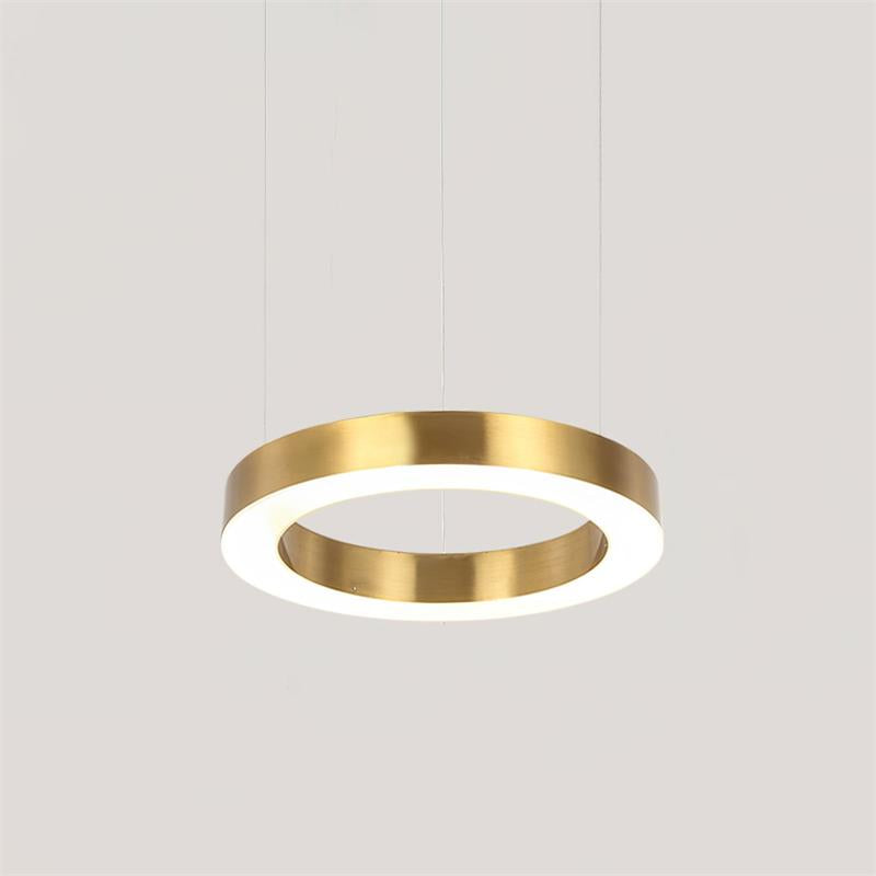 Nymiran Modern Minimalist Metal Acrylic Chandelier - Lamp Copper