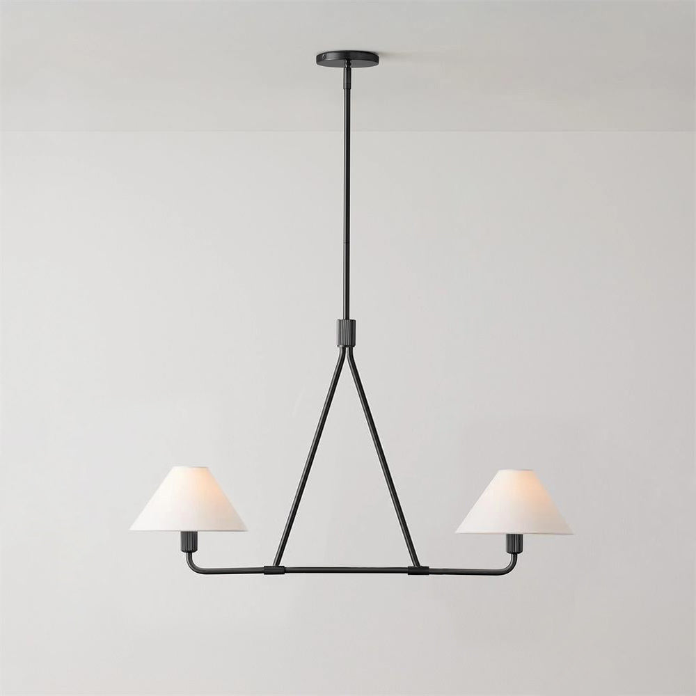 Ornuvyh Vintage Industrial Metal Fabric Chandelier