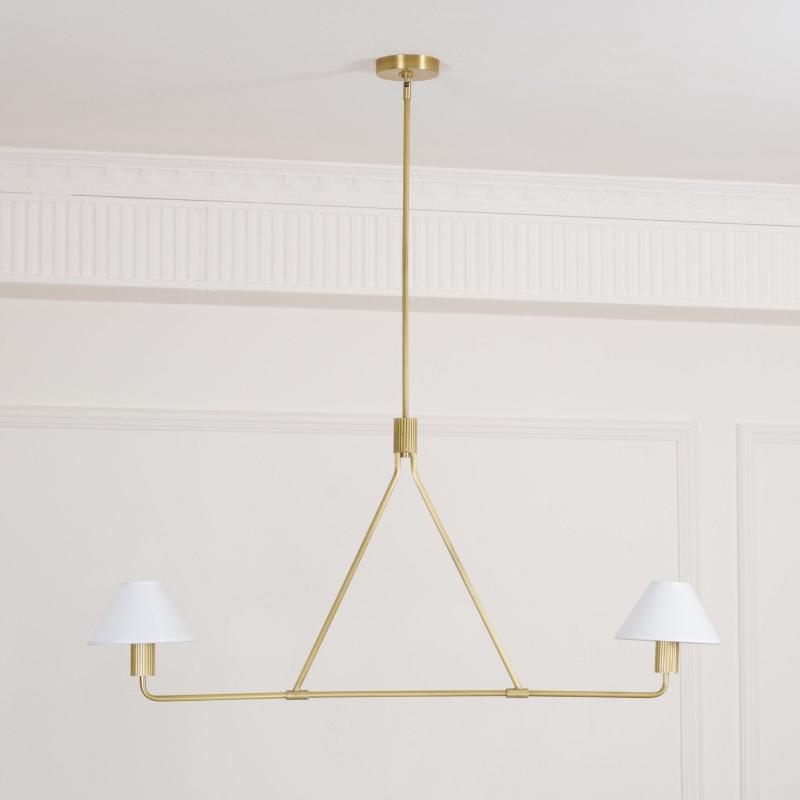 Ornuvyh Vintage Industrial Metal Fabric Chandelier