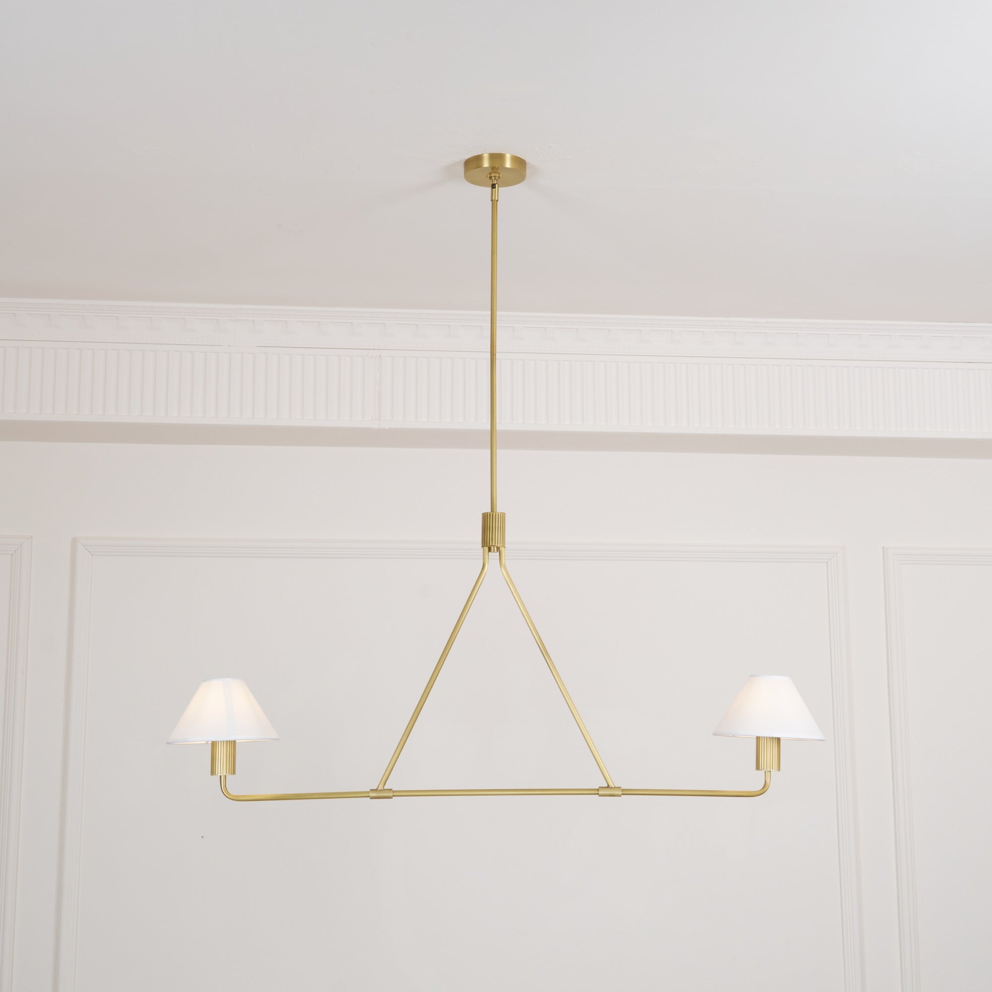 Ornuvyh Vintage Industrial Metal Fabric Chandelier