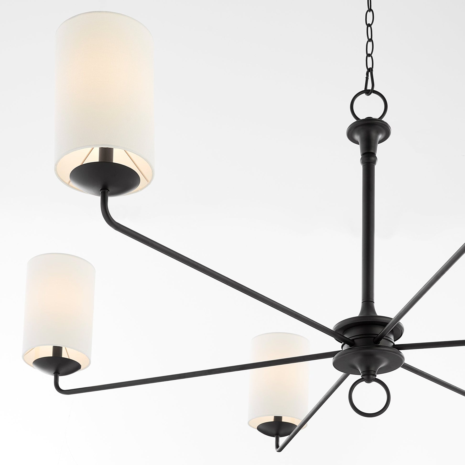 Olthean Vintage Industrial Brass Fabric Chandelier - Lamp Copper