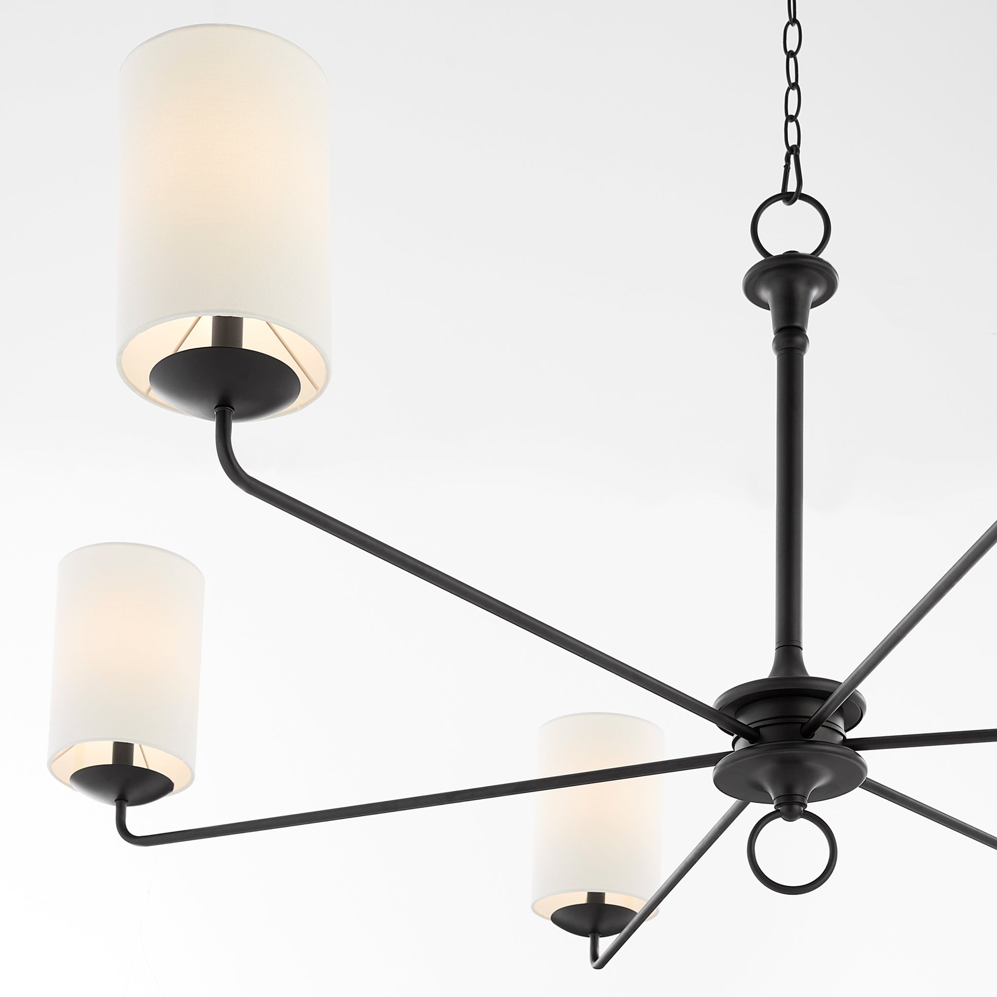 Olthean Vintage Industrial Brass Fabric Chandelier - Lamp Copper