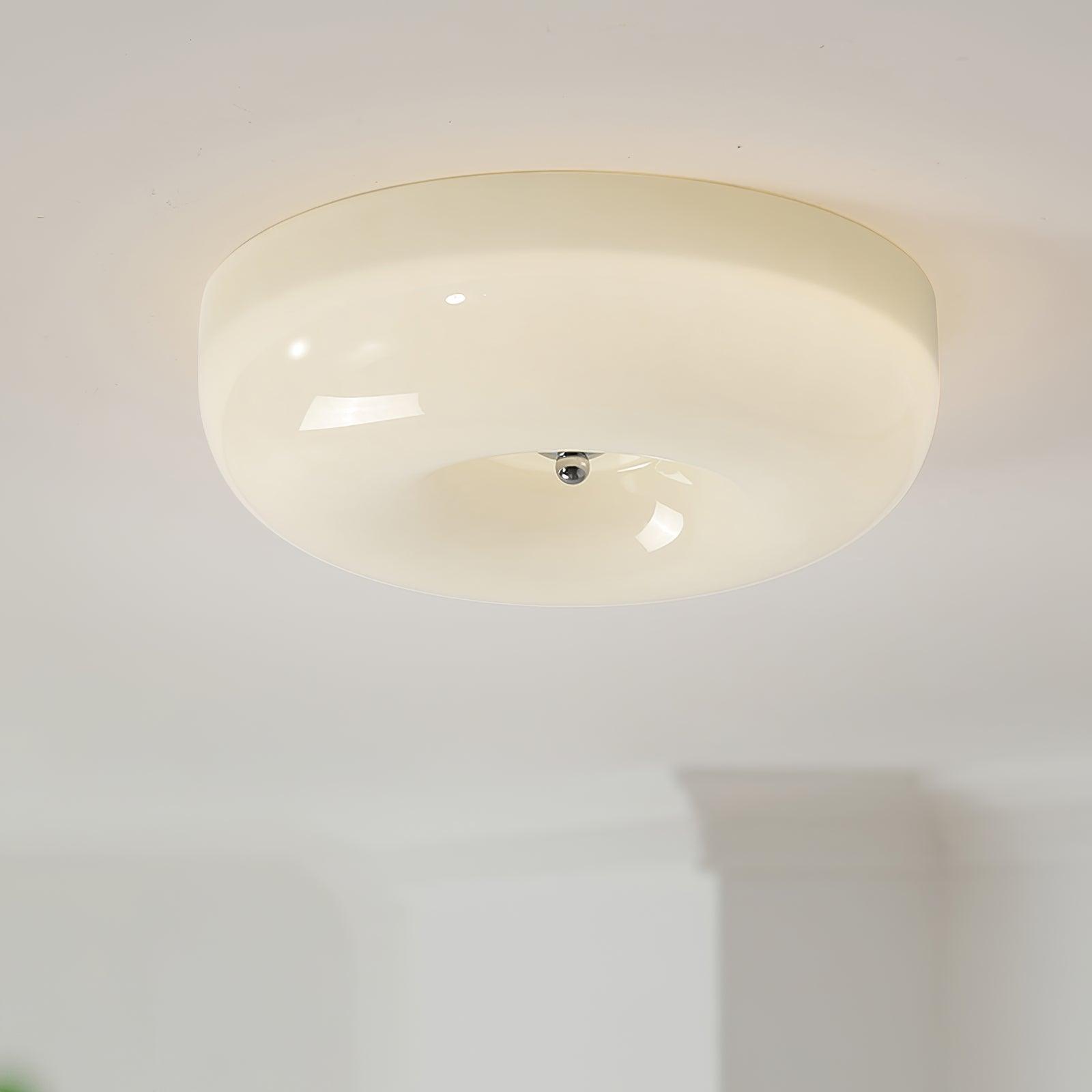 Ulsolir Premium Elegance Art Button Glass Ceiling Lamp - Lamp Copper