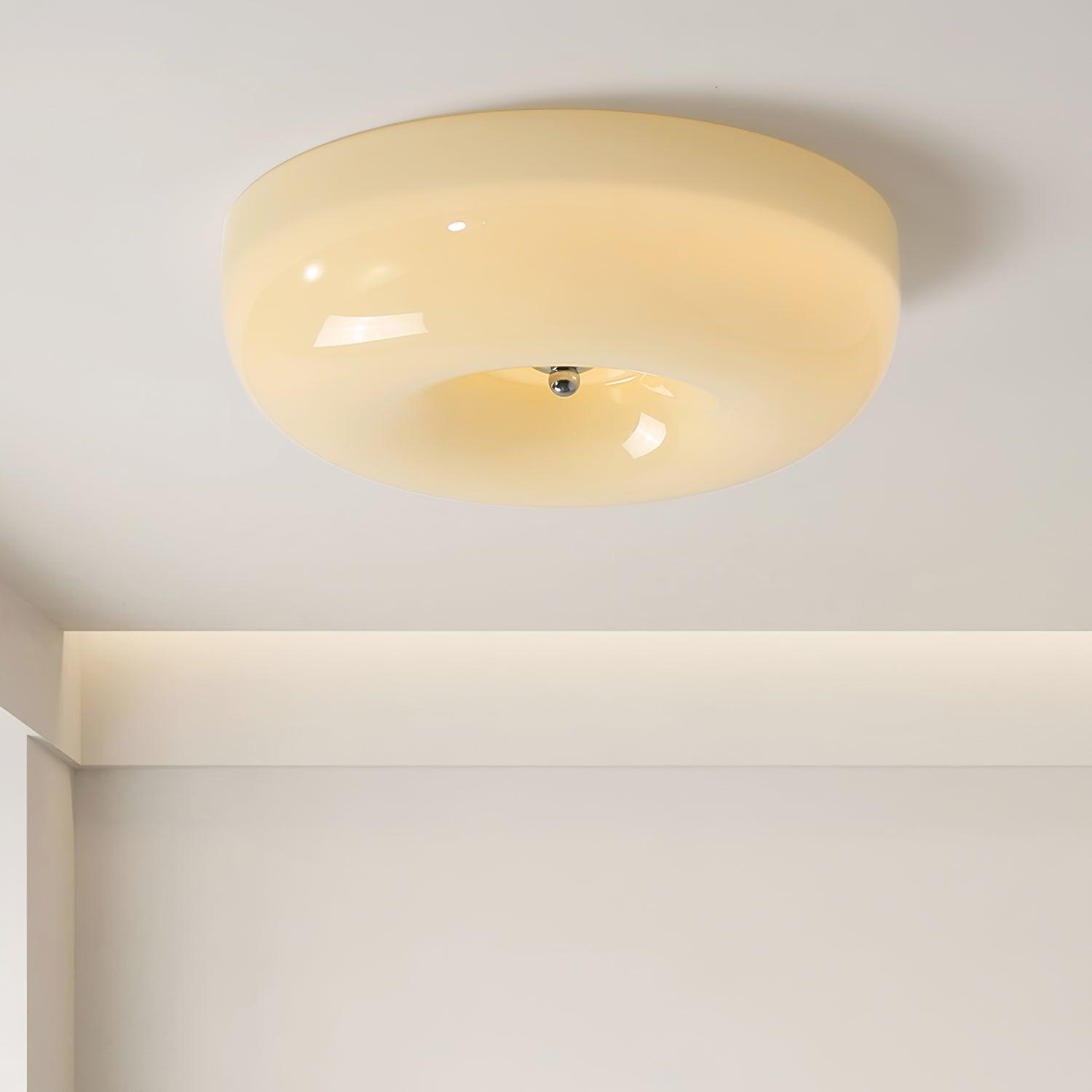 Ulsolir Premium Elegance Art Button Glass Ceiling Lamp - Lamp Copper