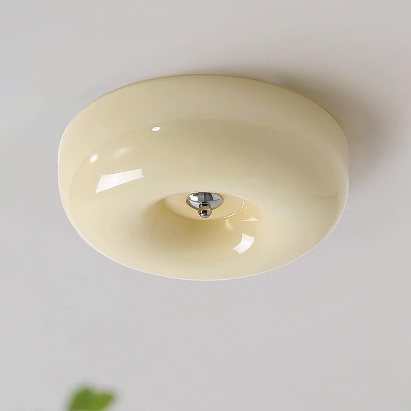 Ulsolir Premium Elegance Art Button Glass Ceiling Lamp - Lamp Copper