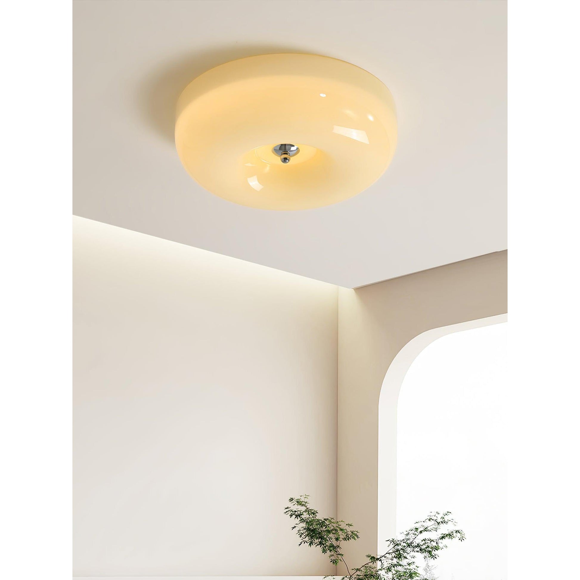 Ulsolir Premium Elegance Art Button Glass Ceiling Lamp - Lamp Copper
