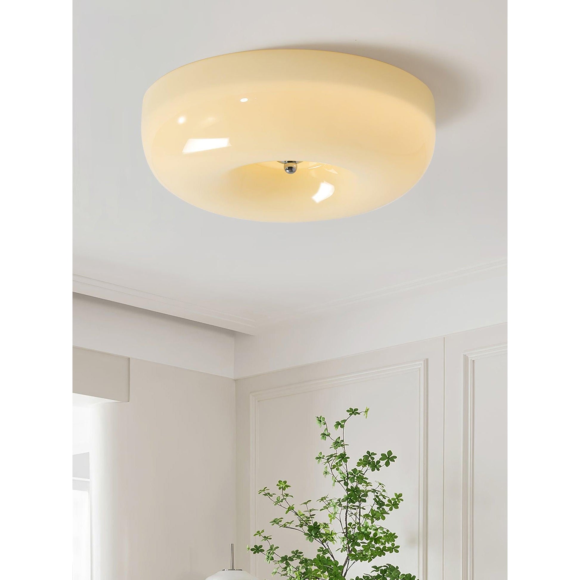 Ulsolir Premium Elegance Art Button Glass Ceiling Lamp - Lamp Copper
