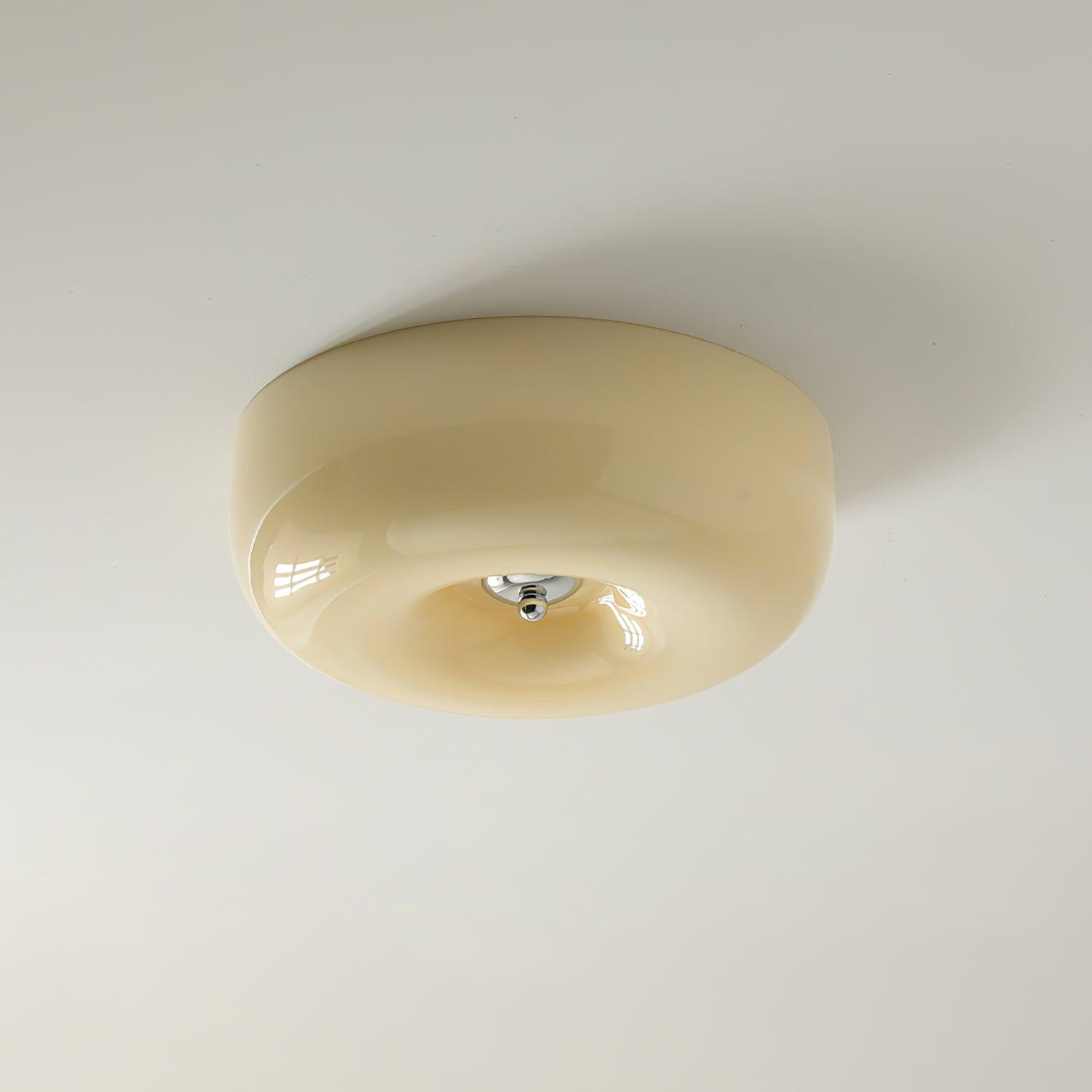 Ulsolir Premium Elegance Art Button Glass Ceiling Lamp - Lamp Copper