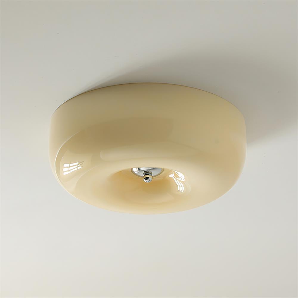 Ulsolir Premium Elegance Art Button Glass Ceiling Lamp - Lamp Copper