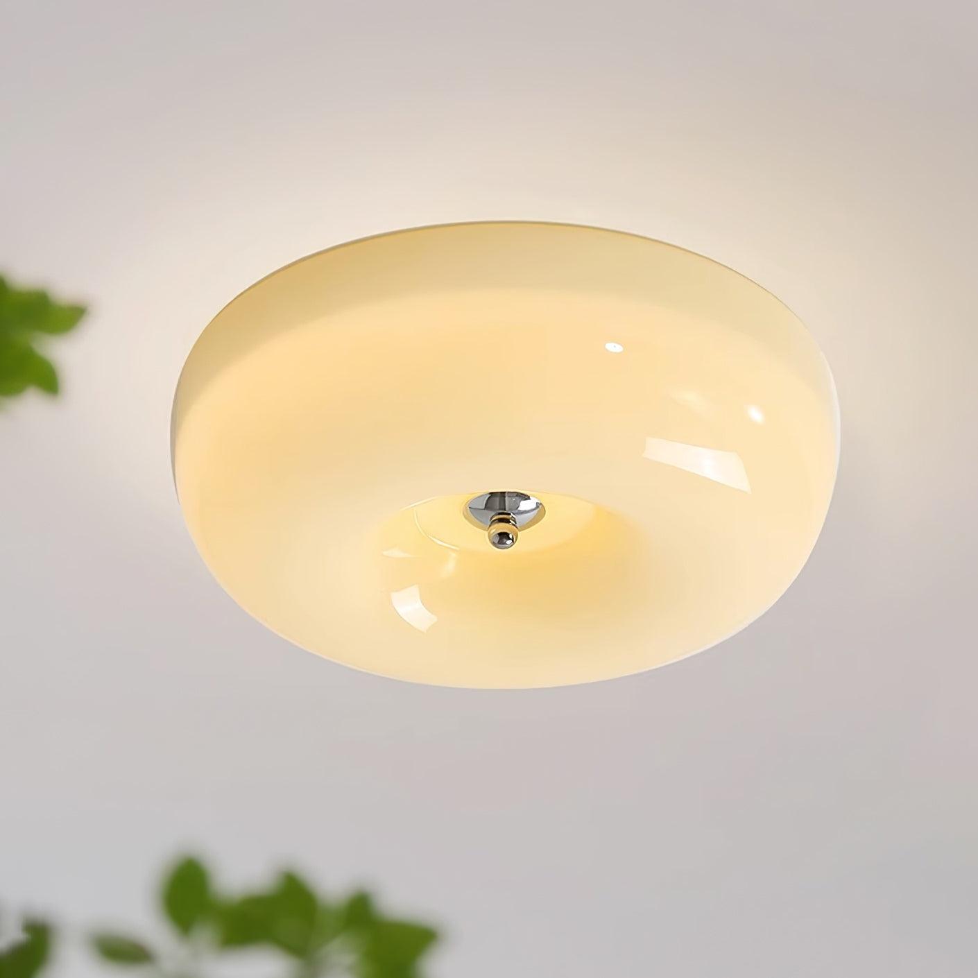 Ulsolir Premium Elegance Art Button Glass Ceiling Lamp - Lamp Copper