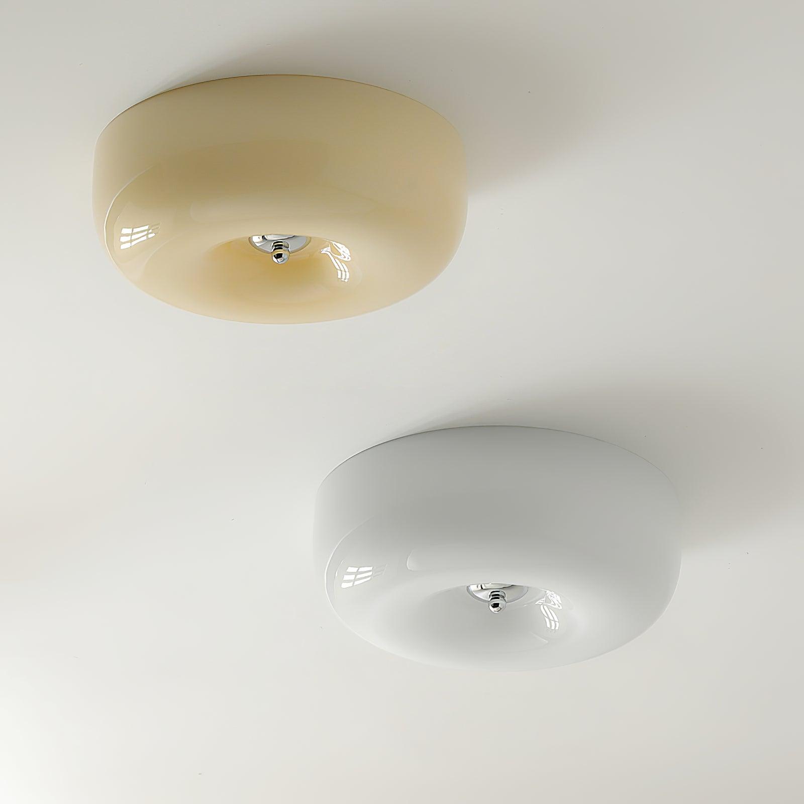 Ulsolir Premium Elegance Art Button Glass Ceiling Lamp - Lamp Copper