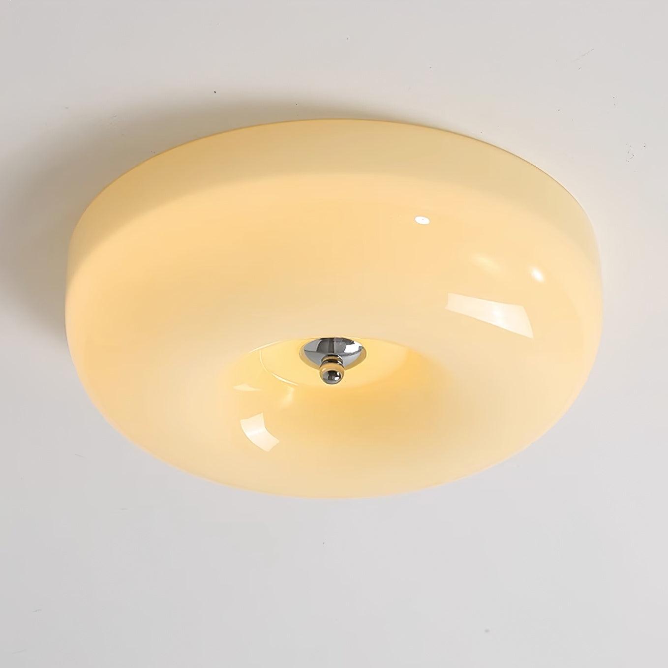 Ulsolir Premium Elegance Art Button Glass Ceiling Lamp - Lamp Copper