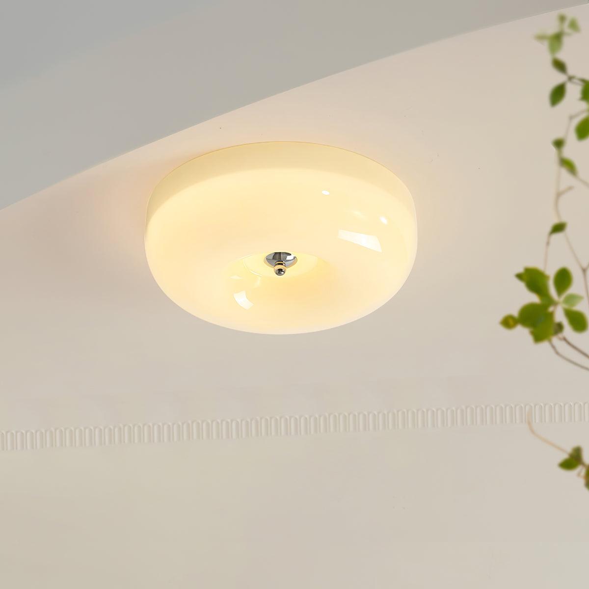 Ulsolir Premium Elegance Art Button Glass Ceiling Lamp - Lamp Copper