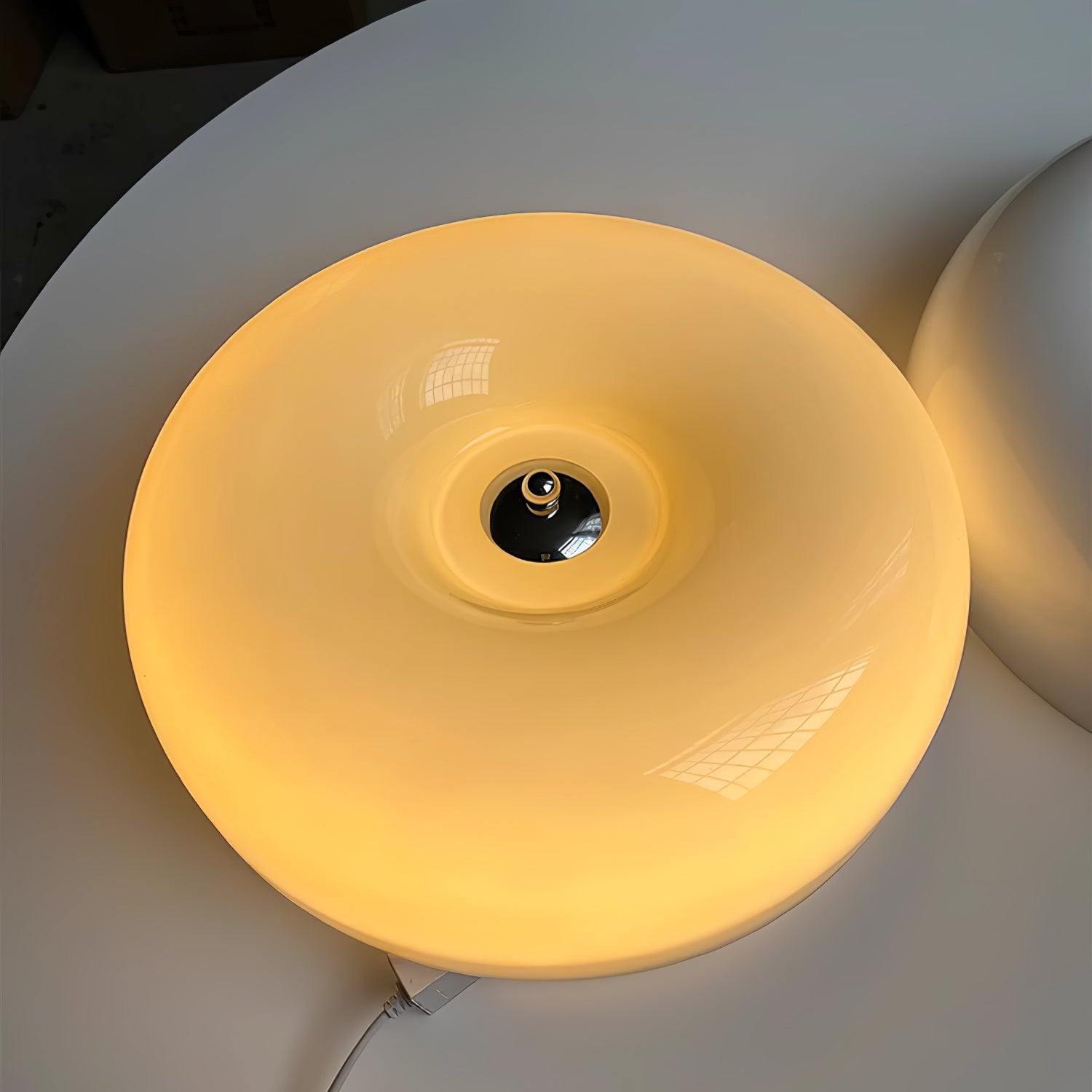 Ulsolir Premium Elegance Art Button Glass Ceiling Lamp - Lamp Copper