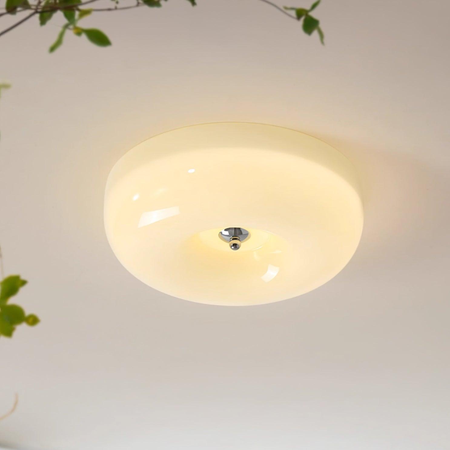 Ulsolir Premium Elegance Art Button Glass Ceiling Lamp - Lamp Copper