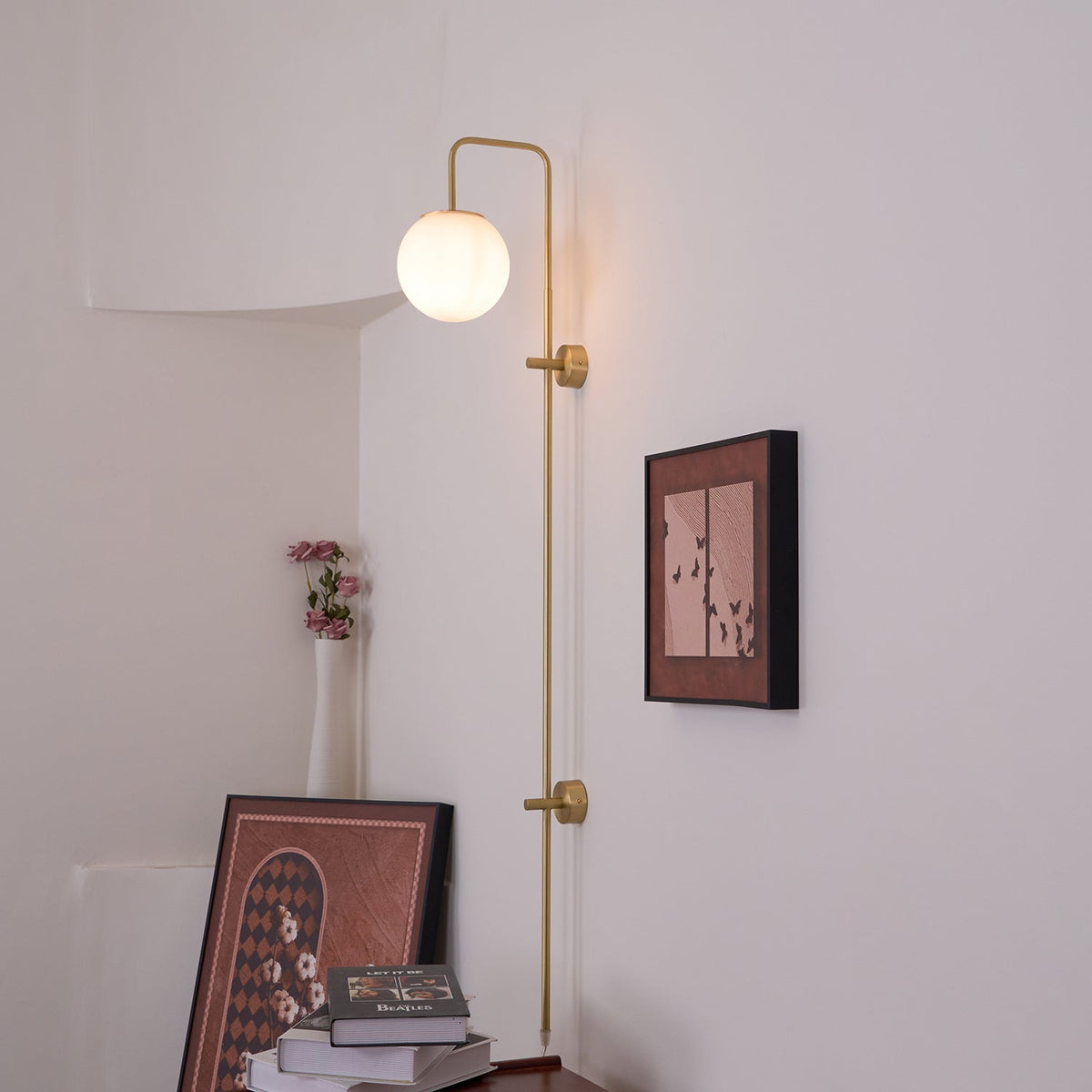 Cato Globe Plug-In Wall Sconce