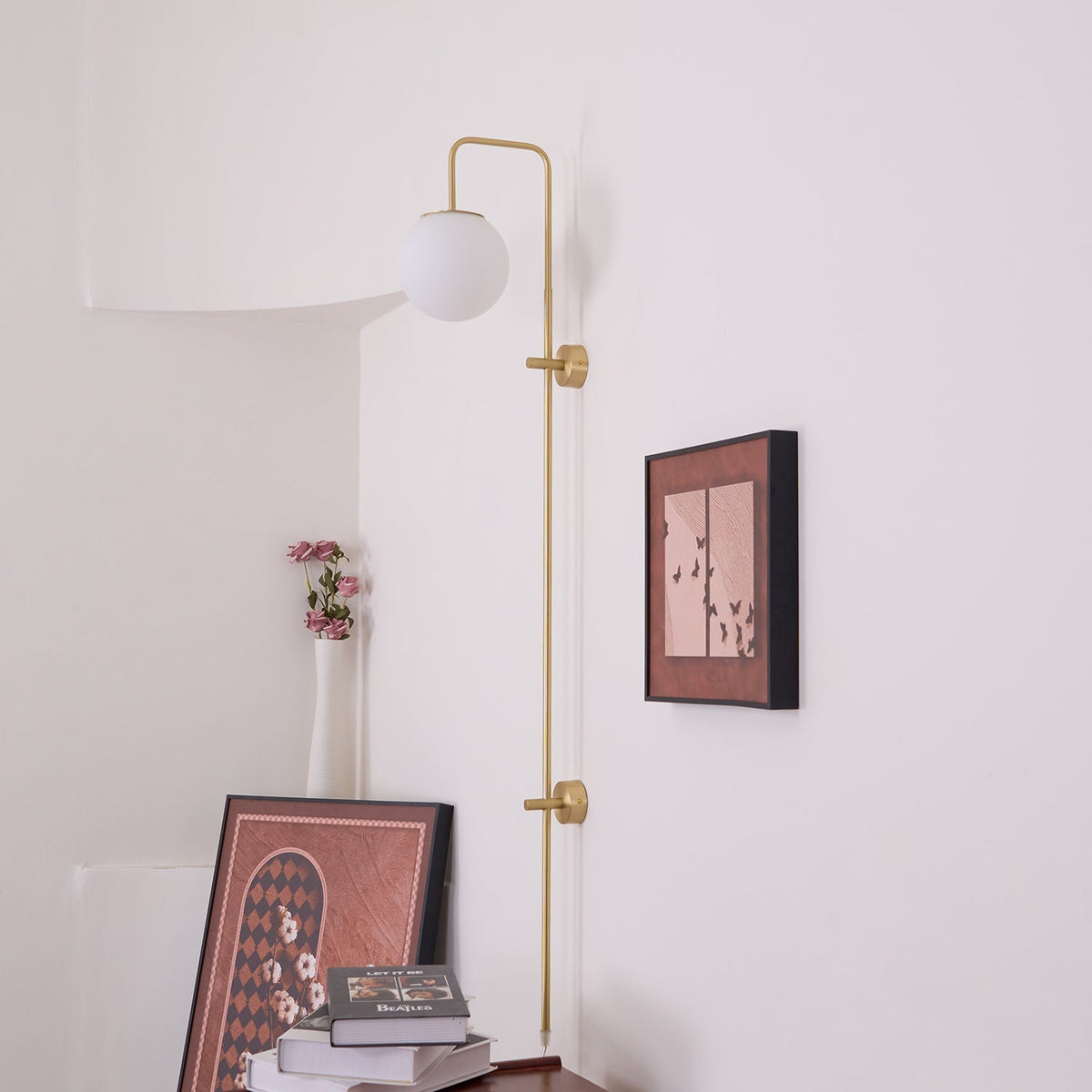 Cato Globe Plug-In Wall Sconce