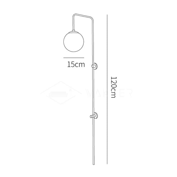 Cato Globe Plug-In Wall Sconce