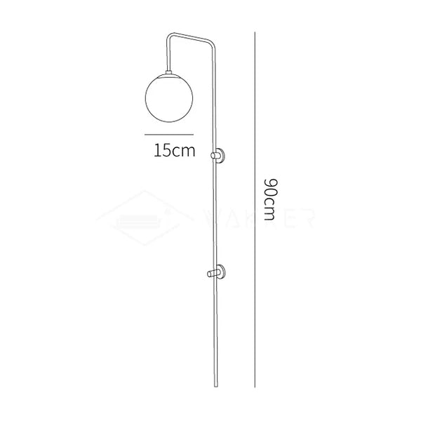 Cato Globe Plug-In Wall Sconce
