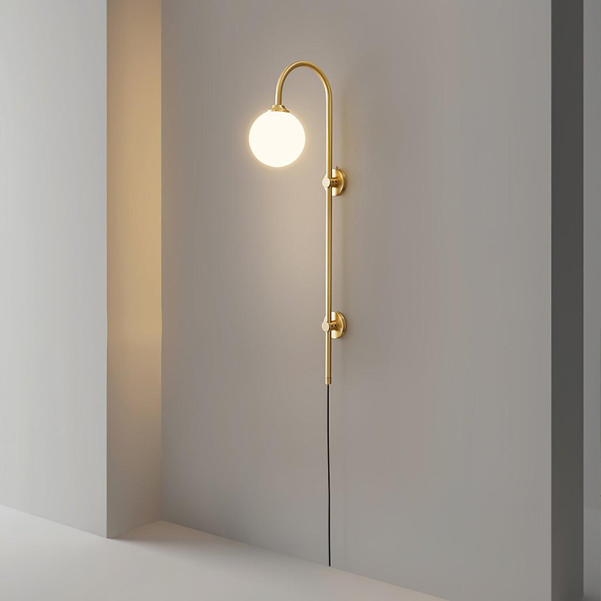 Cato Globe Plug-In Wall Sconce