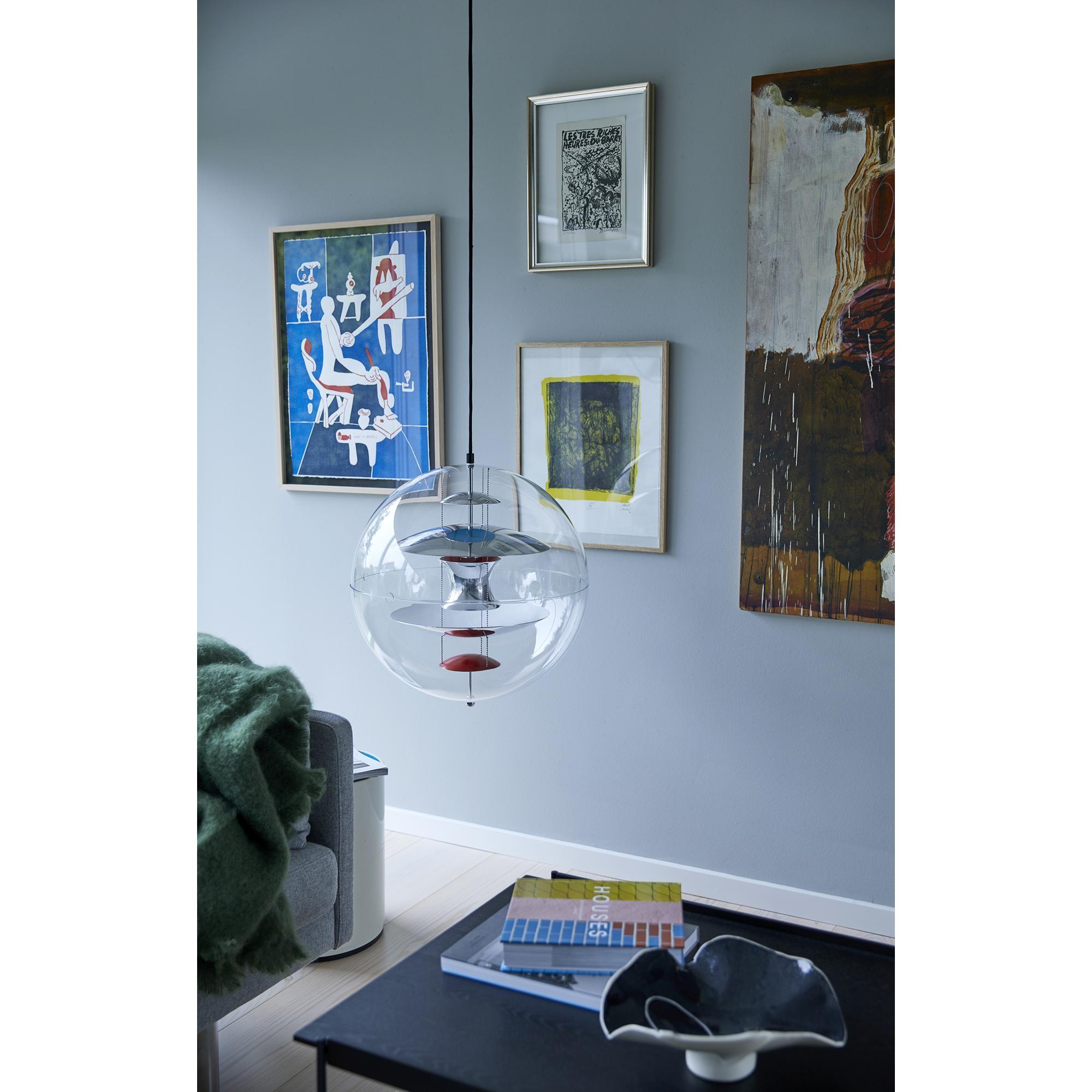 Orlaeen Individual Creativity Globe Metal Acrylic Pendant Lamp - Lamp Copper