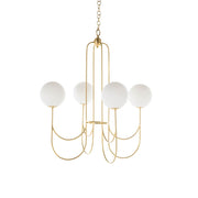 Mjolkuvyi Modern Minimalist Glass Metal Chandelier