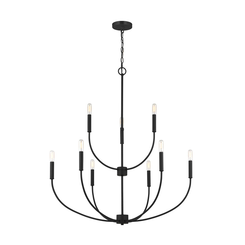 Irinel Vintage Industrial Metal Chandelier - Lamp Copper