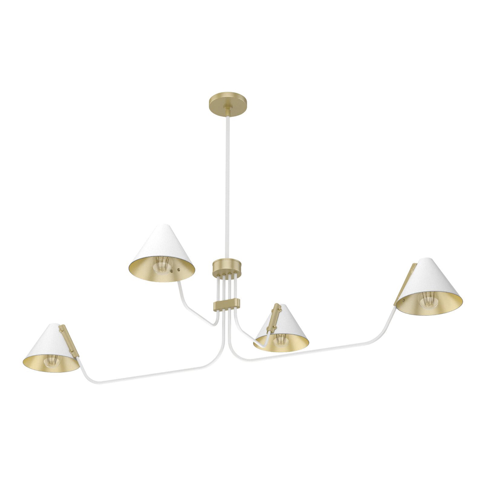 Cucarara Vintage Industrial Isle Black Metal Chandelier - Lamp Copper