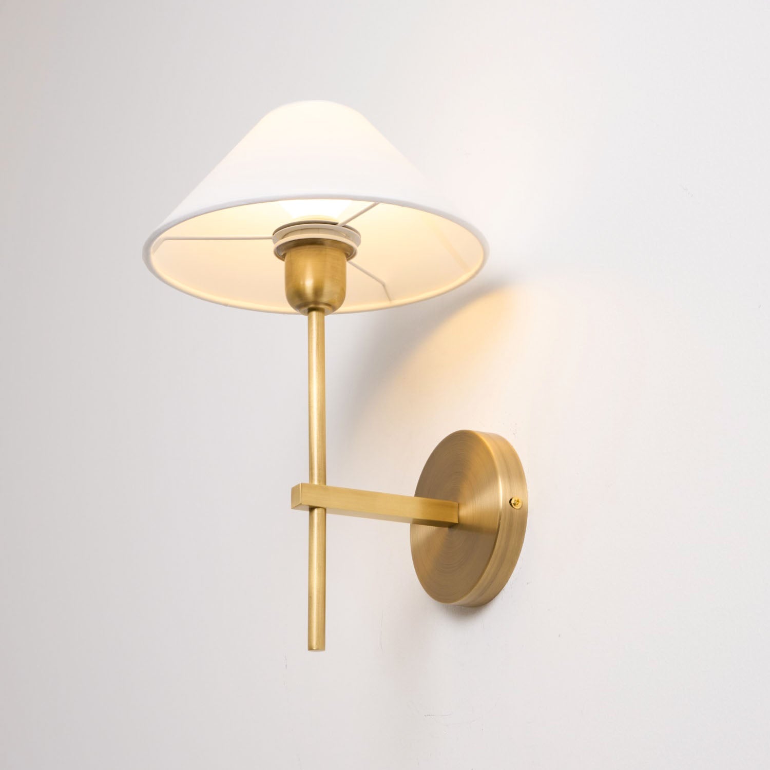 Zosilara Vintage Industrial Brass Fabric Sconce Wall Lamp - Lamp Copper
