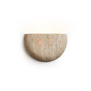 Cuvenarae Modern Minimalist Moon Travertine Wall Lamp - Lamp Copper