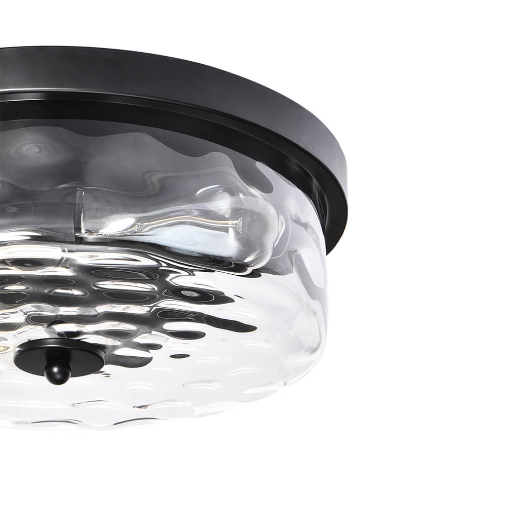 Caelix Minimalist Glass Flush Mount Ceiling Light