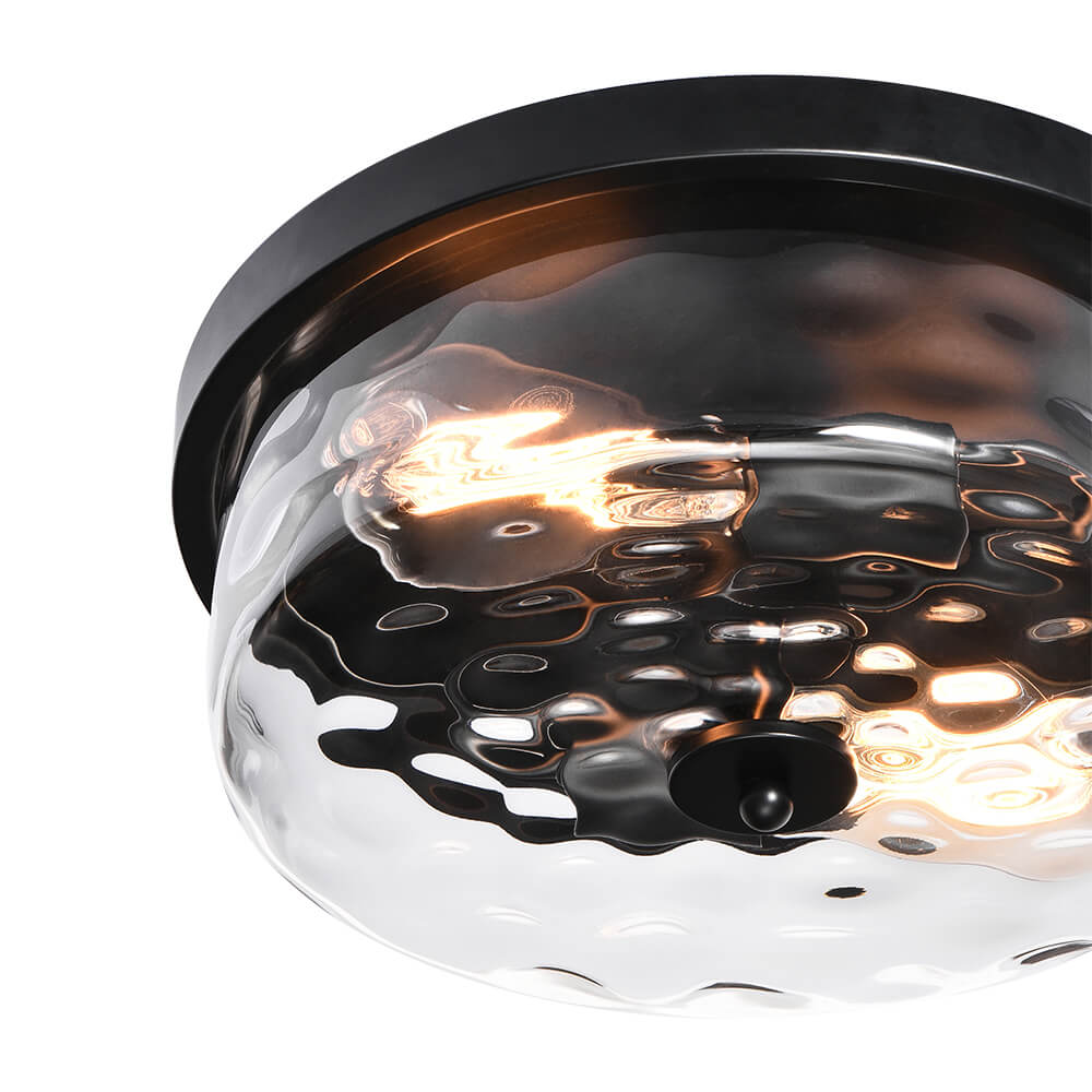 Caelix Minimalist Glass Flush Mount Ceiling Light