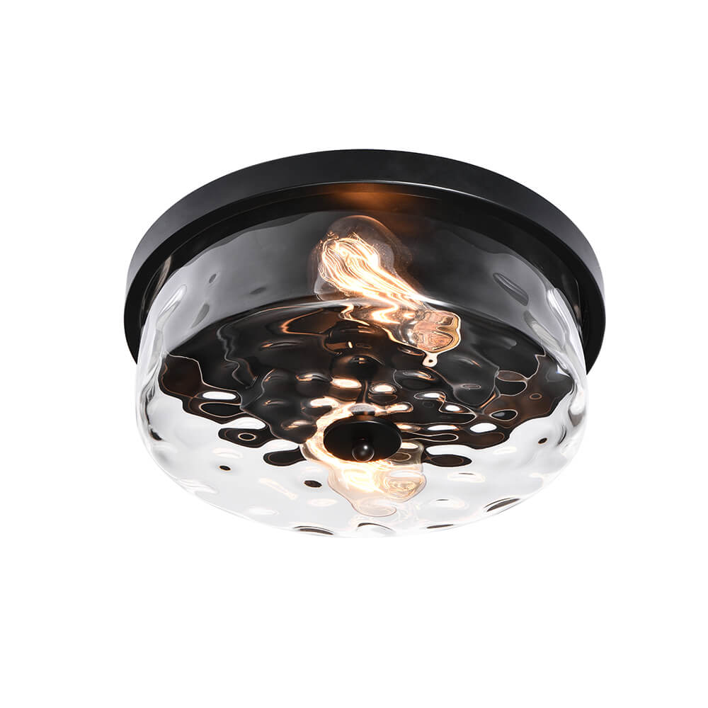 Caelix Minimalist Glass Flush Mount Ceiling Light