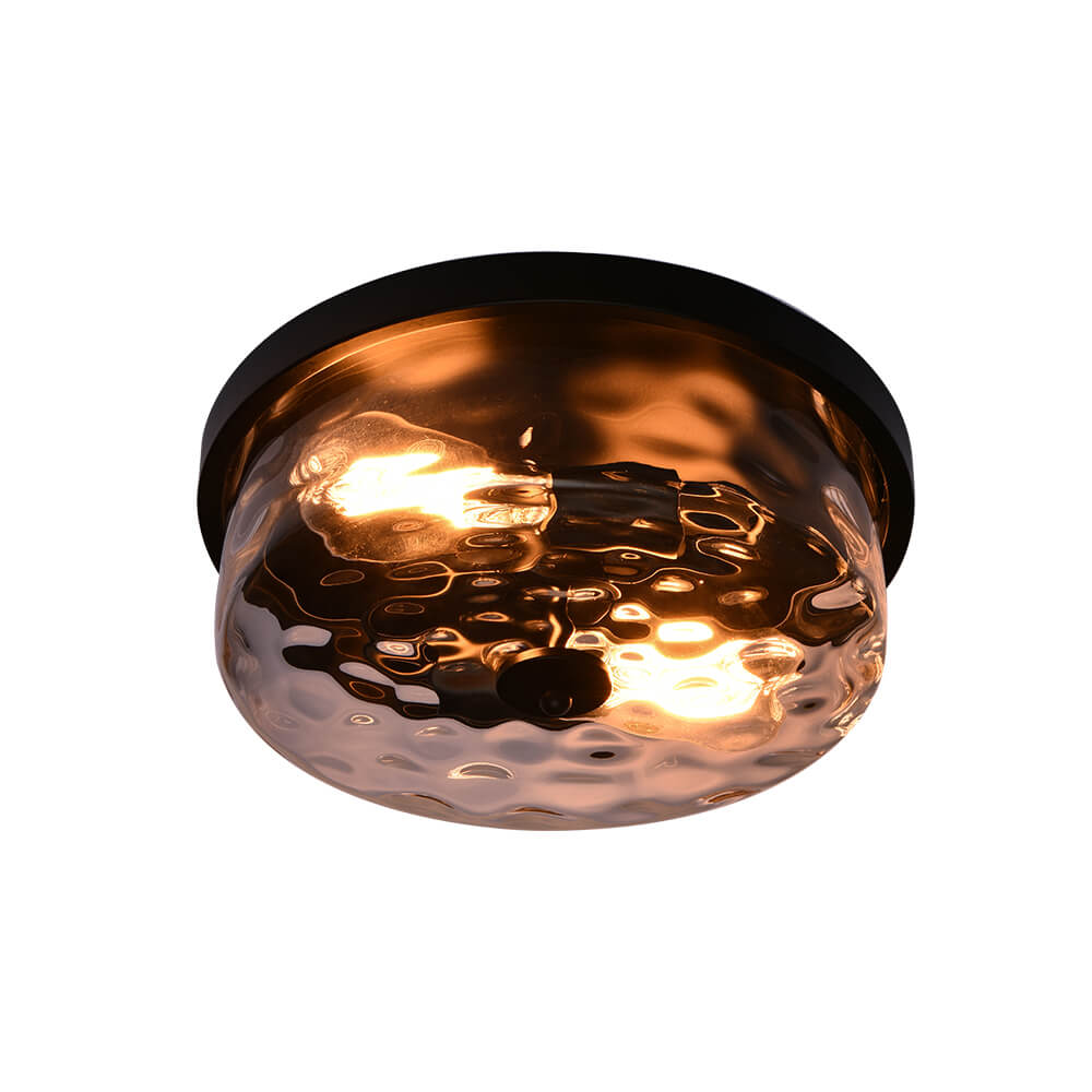 Caelix Minimalist Glass Flush Mount Ceiling Light