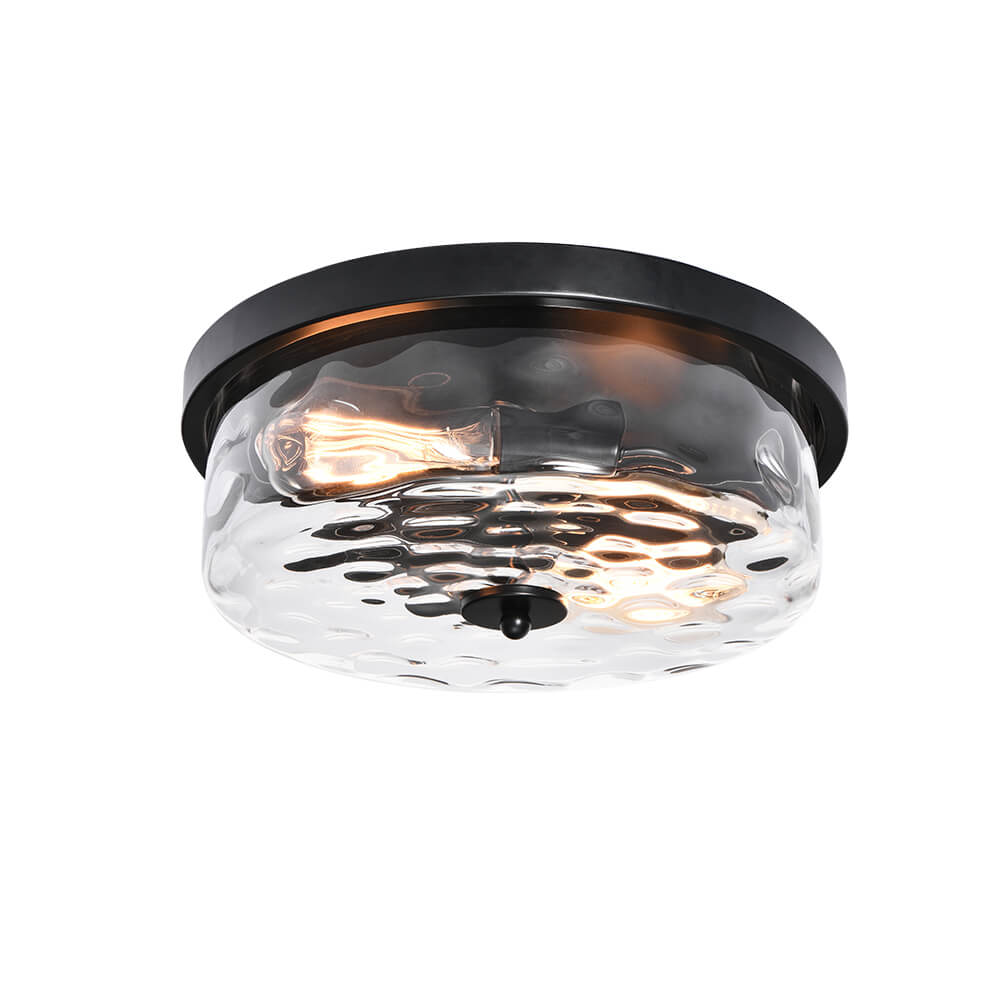 Caelix Minimalist Glass Flush Mount Ceiling Light