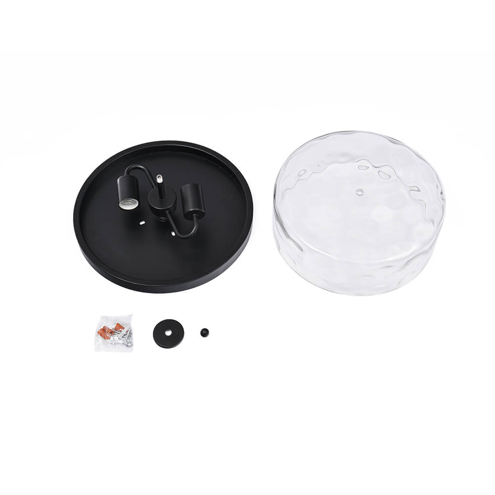 Caelix Minimalist Glass Flush Mount Ceiling Light